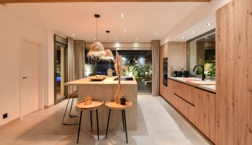can Ramon sale house modern Ibiza kitchen night .JPG